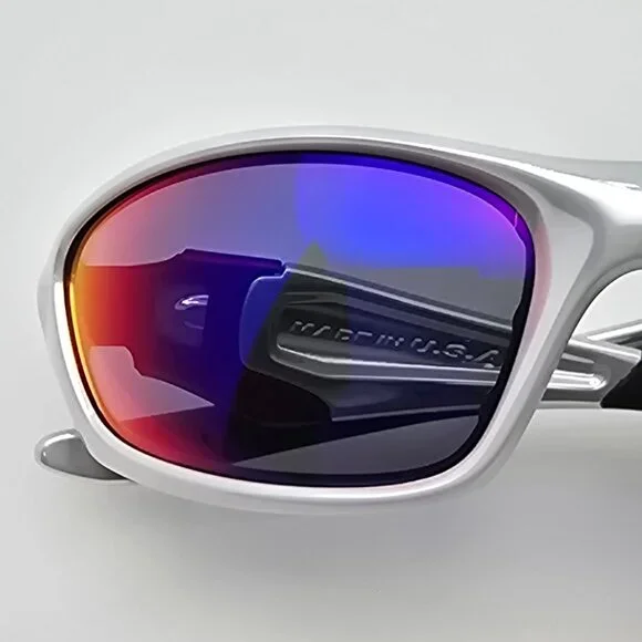 *SOLD* Oakley 04-329 Straight Jacket II White Chrome Frame +Red Lens Sunglasses - Picture 13 of 15